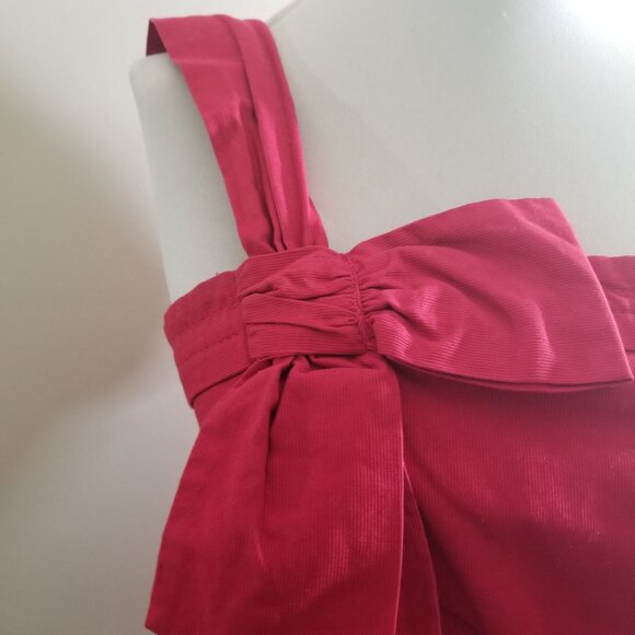 Marc Jacobs Red Shirt with side bow, size 4 - Picture 6 of 13